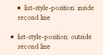 list style indent