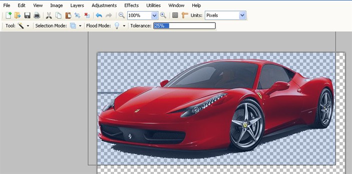 how to use magic wand tool paint.net